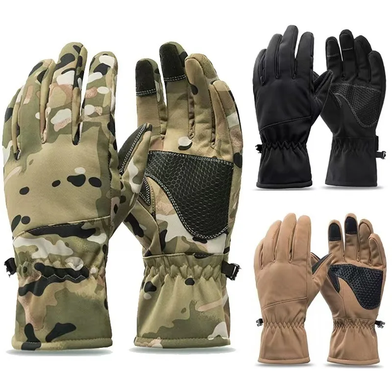 Ski Glove Waterproof - Taktiksel Dış Mekan Kamuflajı, Sıcak Tutan,
