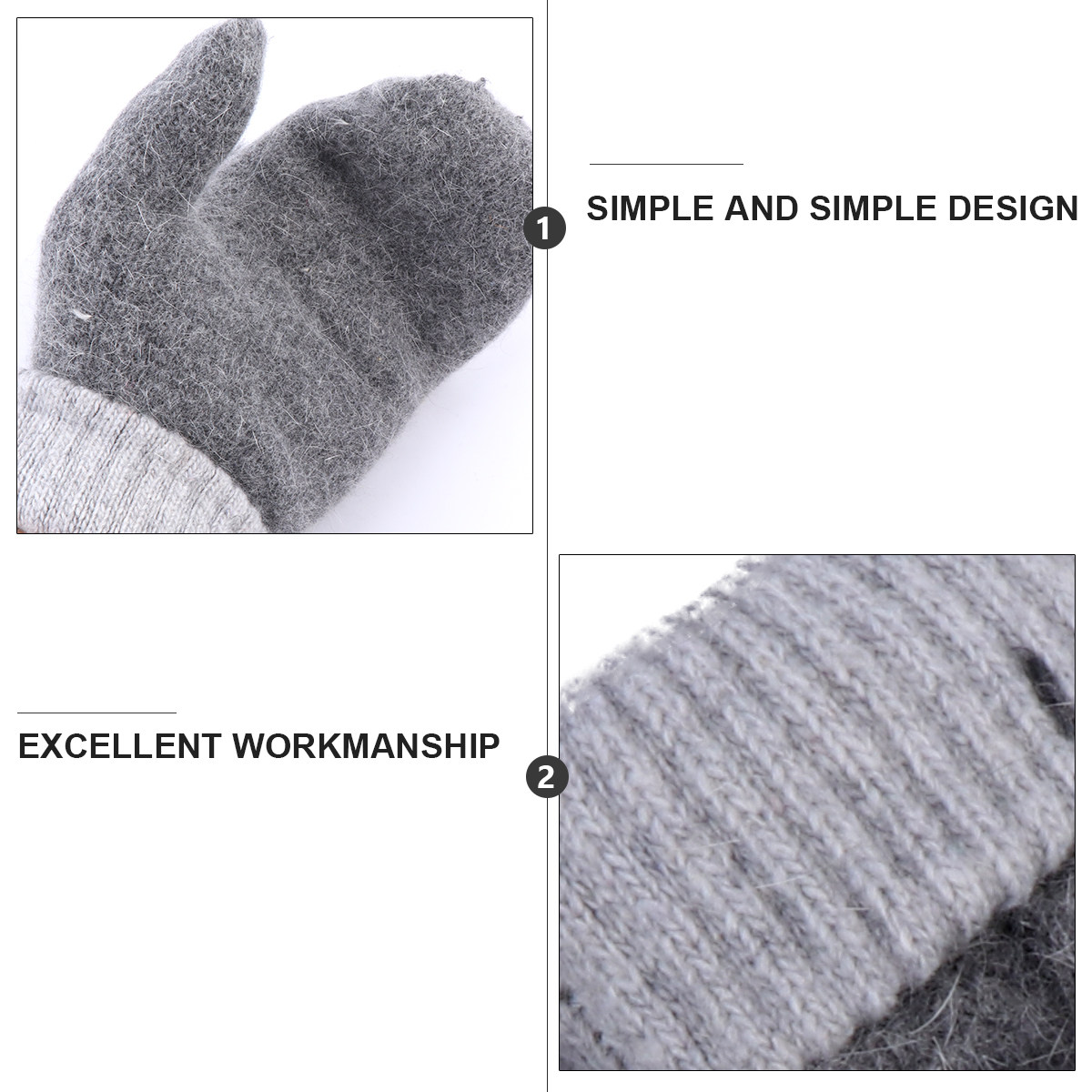 2 Çift Sıcak Yün Eldiven, İç A - Wool Glove Lined incelemesi ve fiyatı