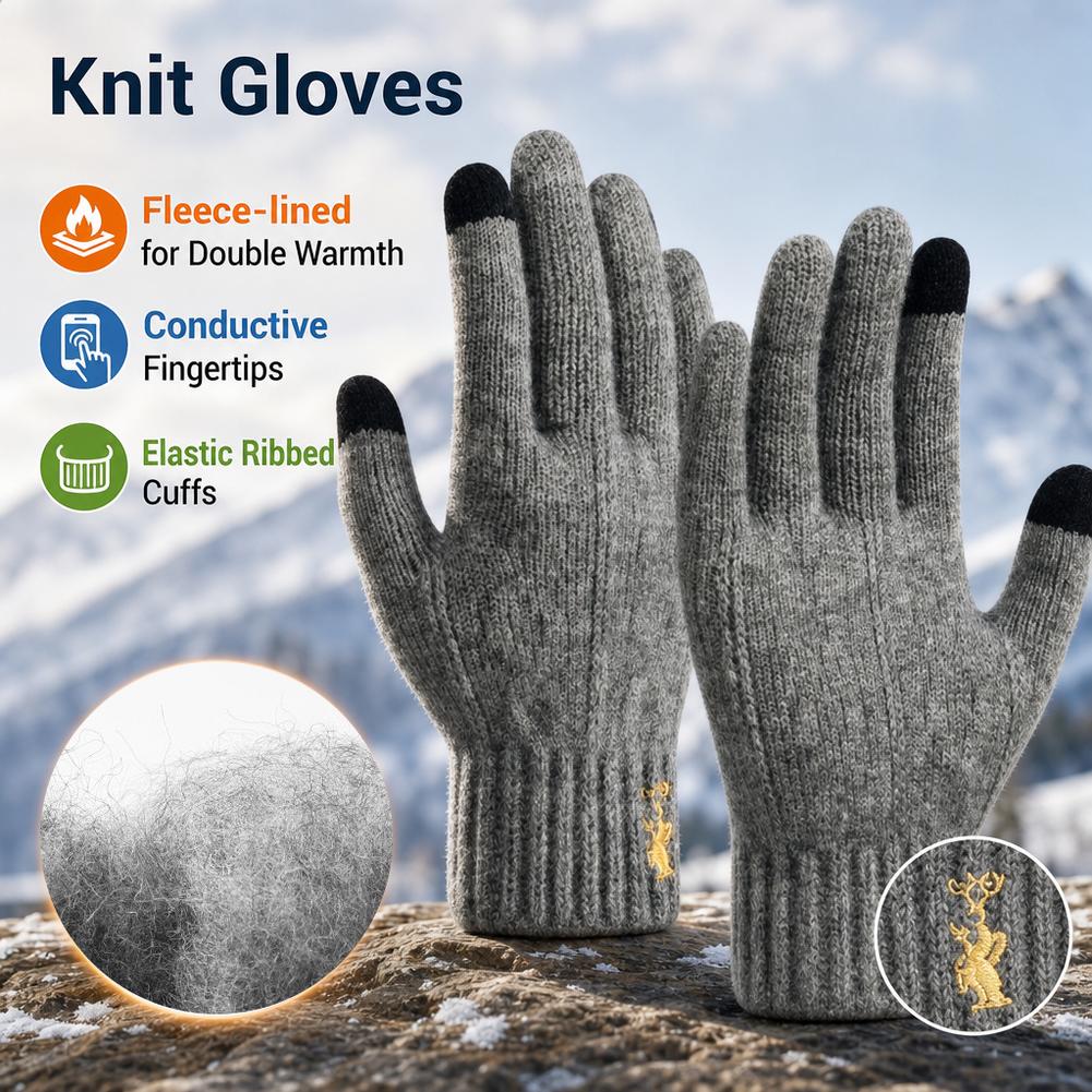Kışlık Örgü Eldivenler, Dokunm - Wool Glove Lined incelemesi ve fiyatı